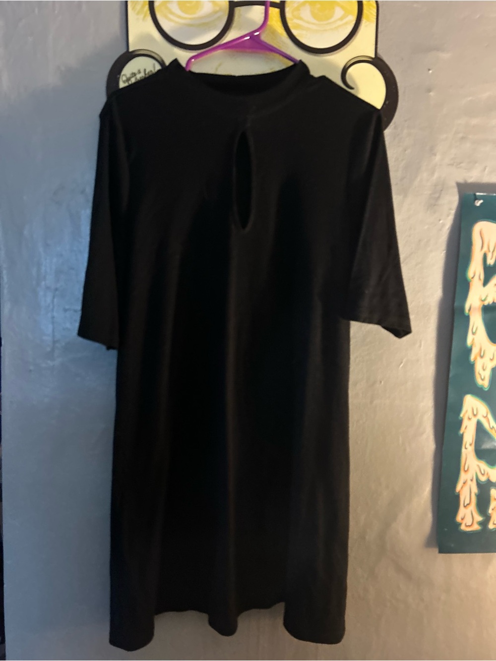 torrid Black Midi Dress with Keyhole Neck
